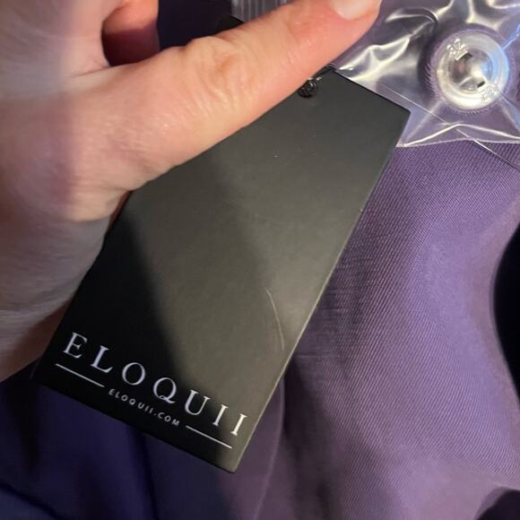 Eloquii Purple Two Button Corpcore Office Blazer Womens Size 22 NWT Ladylike - Picture 8 of 9